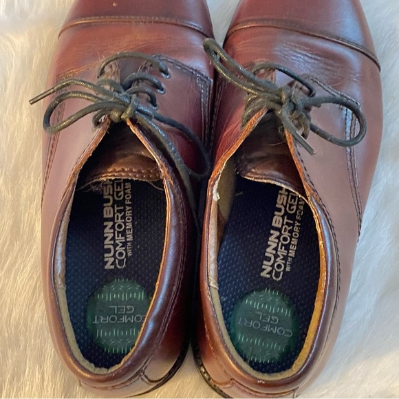 Nunn Bush Shoes Mens Size 11Wide Dress Lace Up Office They Have Peeling … - Picture 2 of 11
